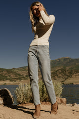 Frances Knit Top | Ivory