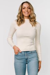 Frances Knit Top | Ivory