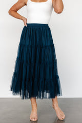Galena Tulle Skirt | Deep Topaz
