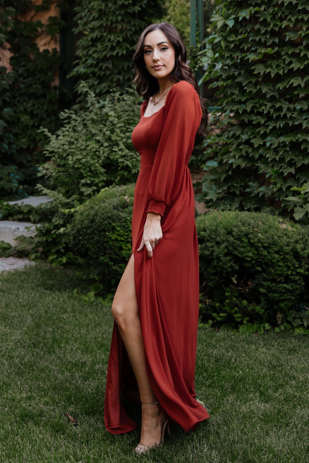 Giselle Maxi Dress | Brick
