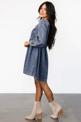 Gretchen Denim Short Dress | Blue