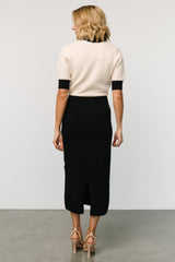 Gwendolyn Collared Midi Dress | Navy + Cream