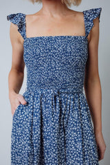 Hadley Smocked Jumpsuit | Navy