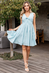 Halsey Short Dress | Light Blue