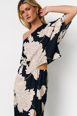 Halston Maxi Dress | Navy + Cream