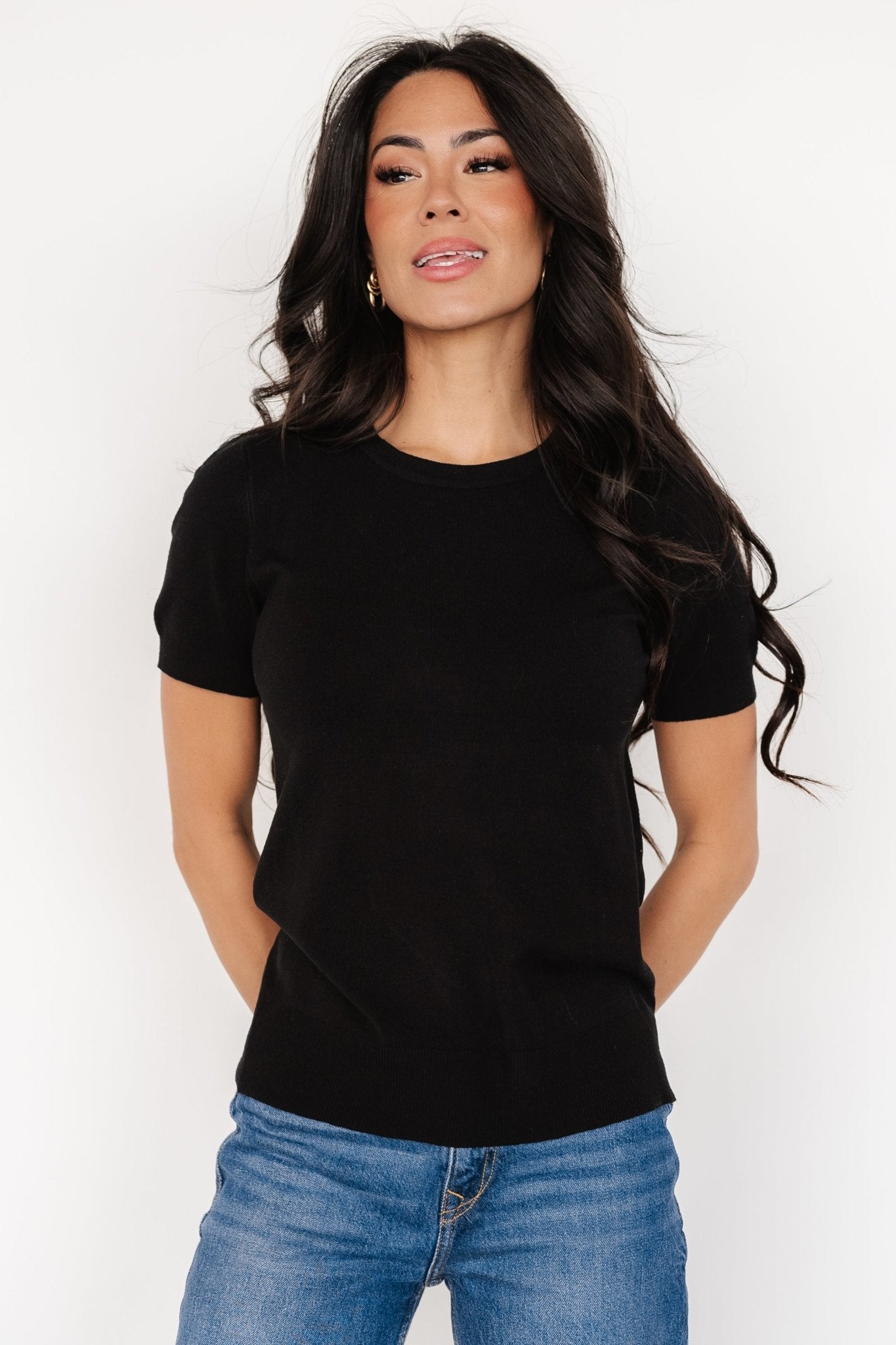 Hannah Knit Top | Black