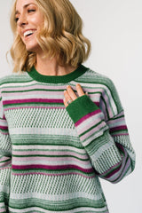Holmes Sweater | Green Multi