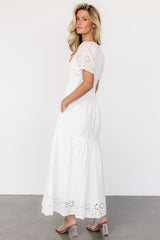 Hyacinth Eyelet Maxi Dress | Off White