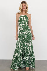 Indio Maxi Dress | Green Print