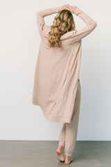 Janae Jumpsuit + Cardigan Set | Oatmeal