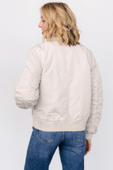 Jared Bomber Jacket | Oatmeal
