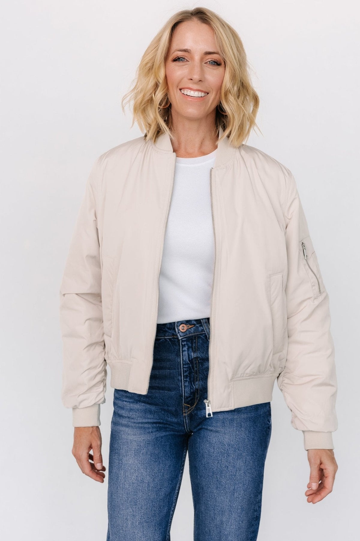 Jared Bomber Jacket | Oatmeal