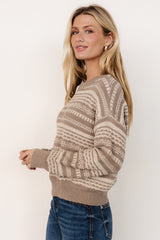 Jasleen Knit Sweater | Stone + Ivory