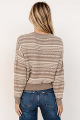 Jasleen Knit Sweater | Stone + Ivory