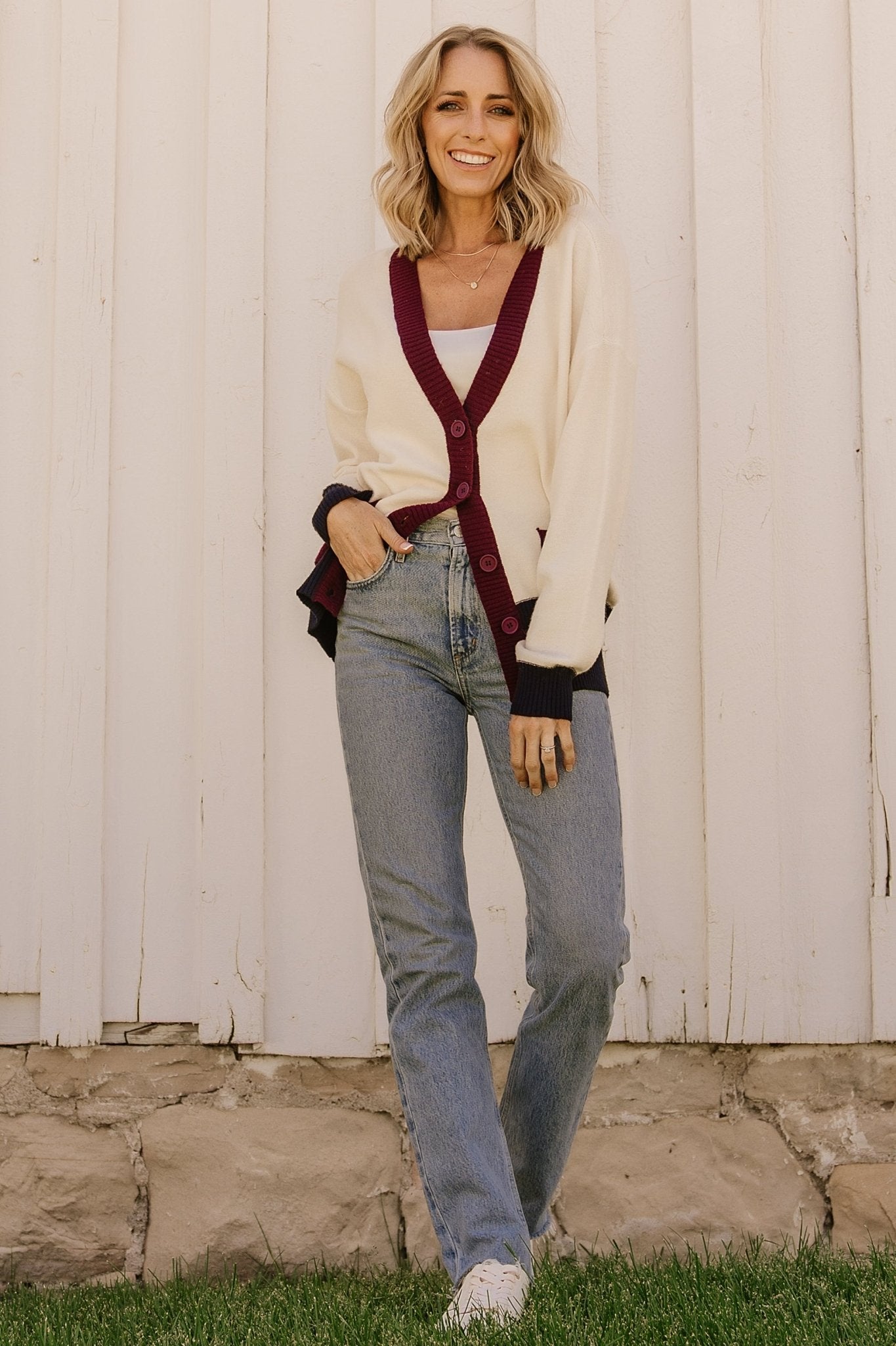 Jax Cardigan | Cream Multi