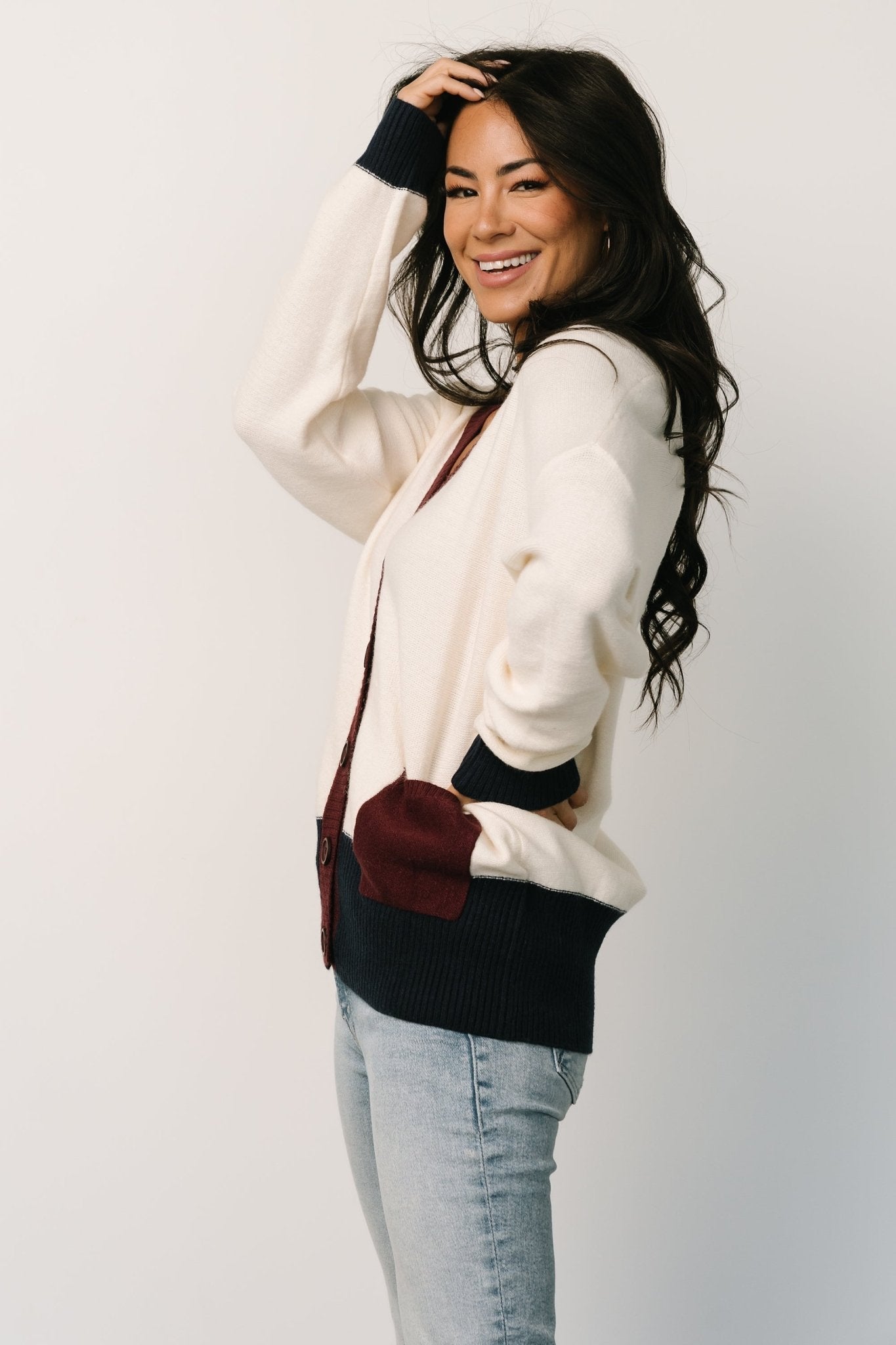 Jax Cardigan | Cream Multi