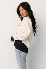 Jax Cardigan | Cream Multi