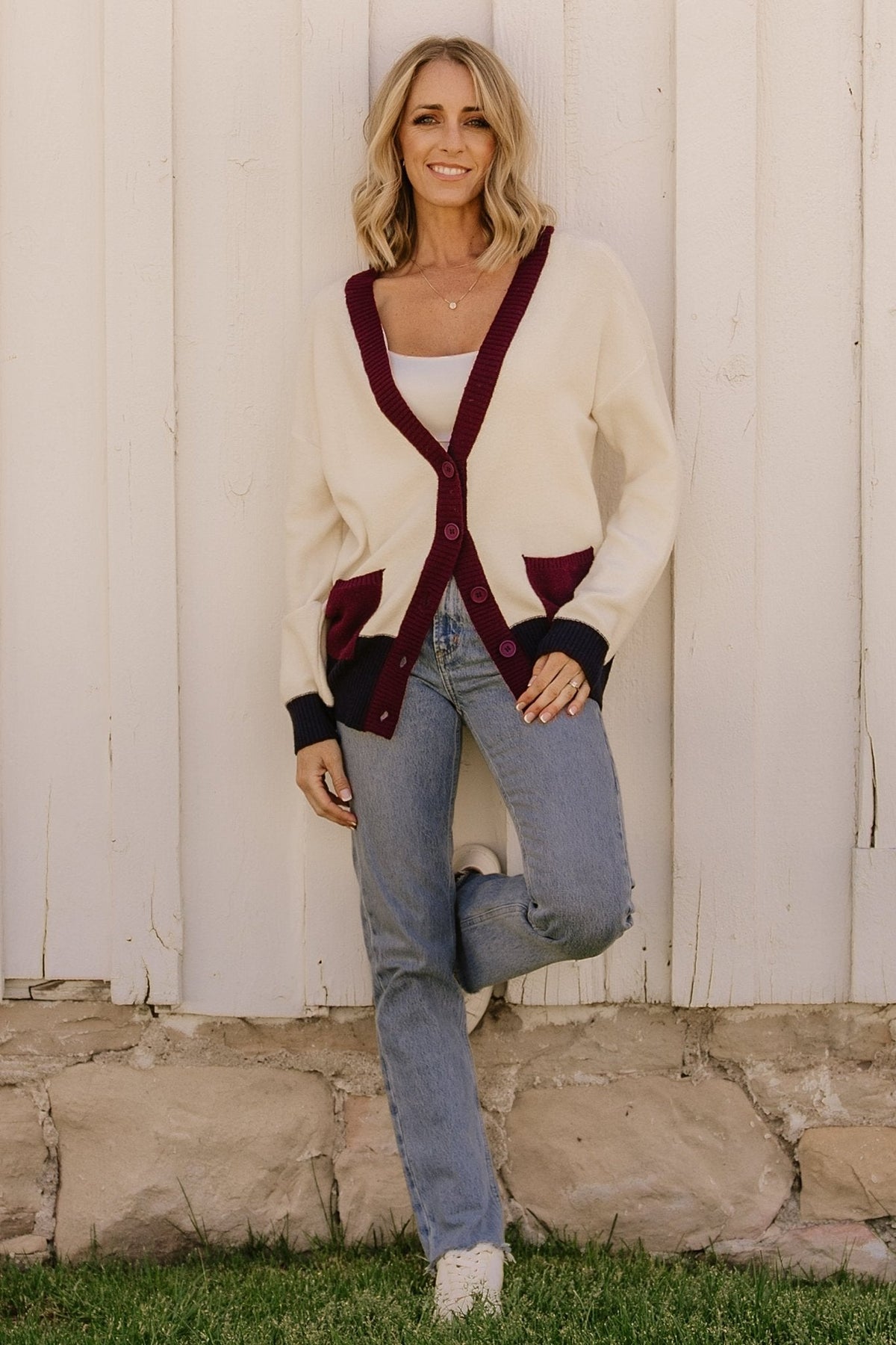 Jax Cardigan | Cream Multi