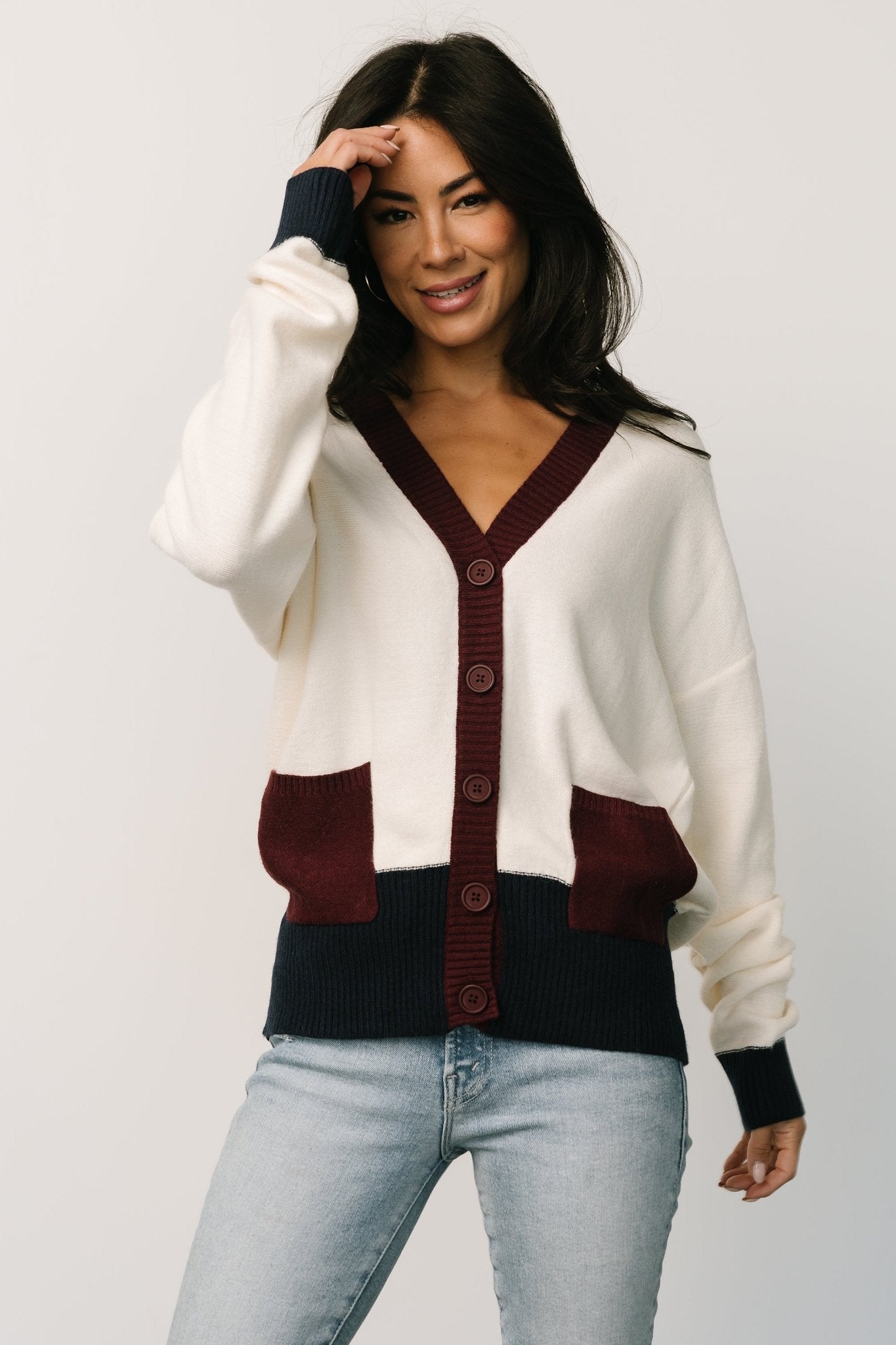 Jax Cardigan | Cream Multi
