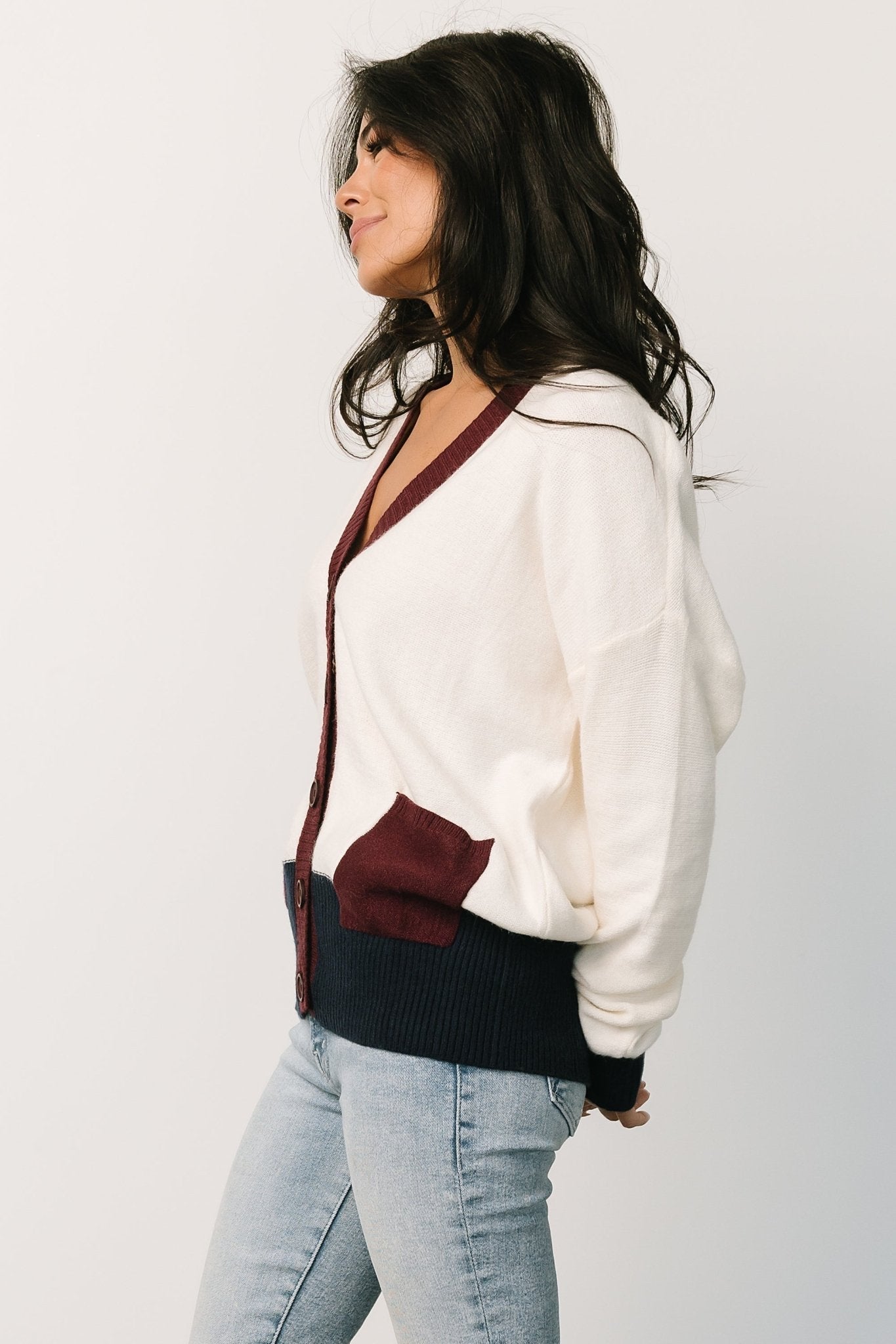 Jax Cardigan | Cream Multi