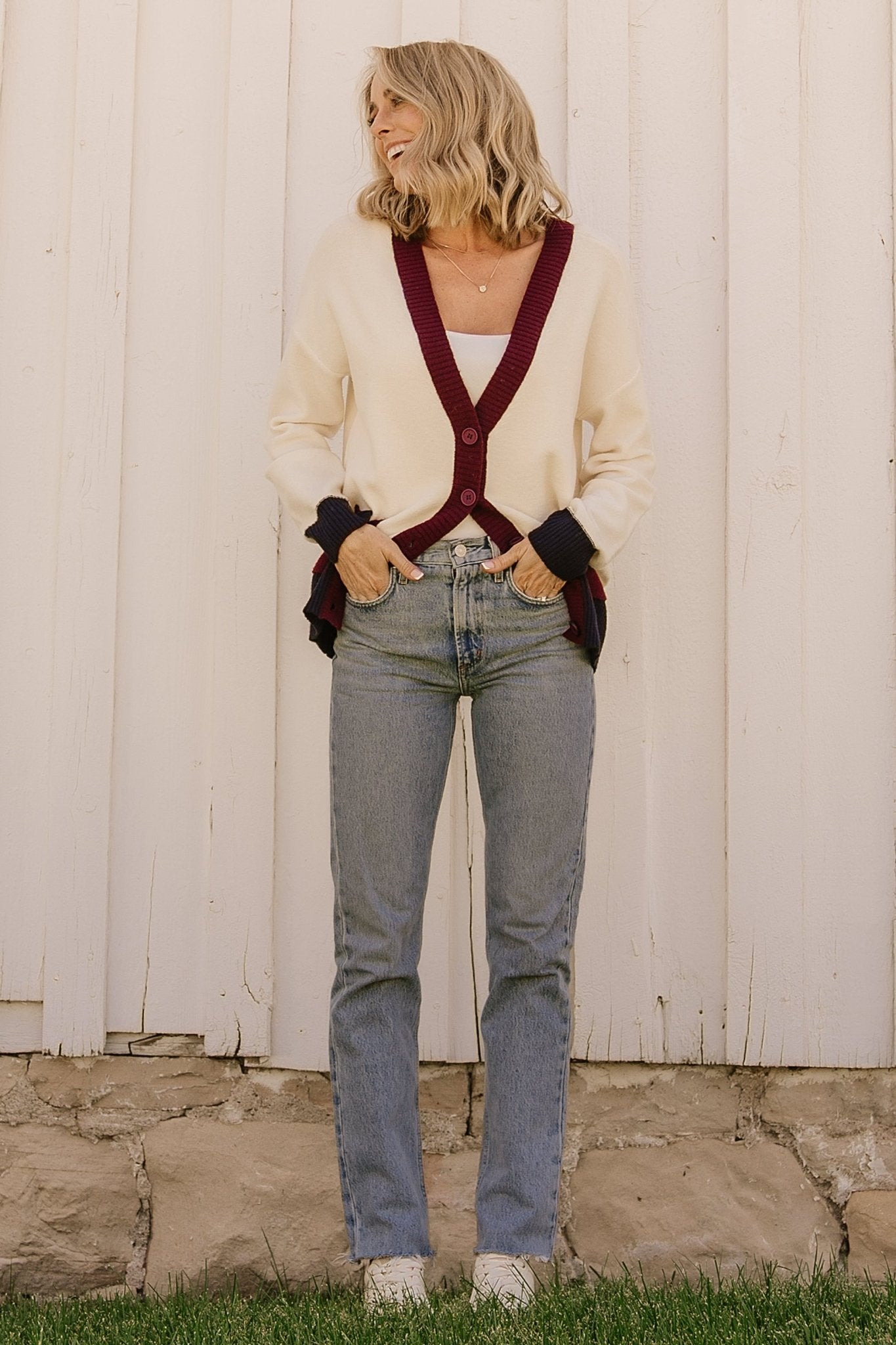 Jax Cardigan | Cream Multi