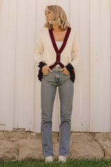 Jax Cardigan | Cream Multi