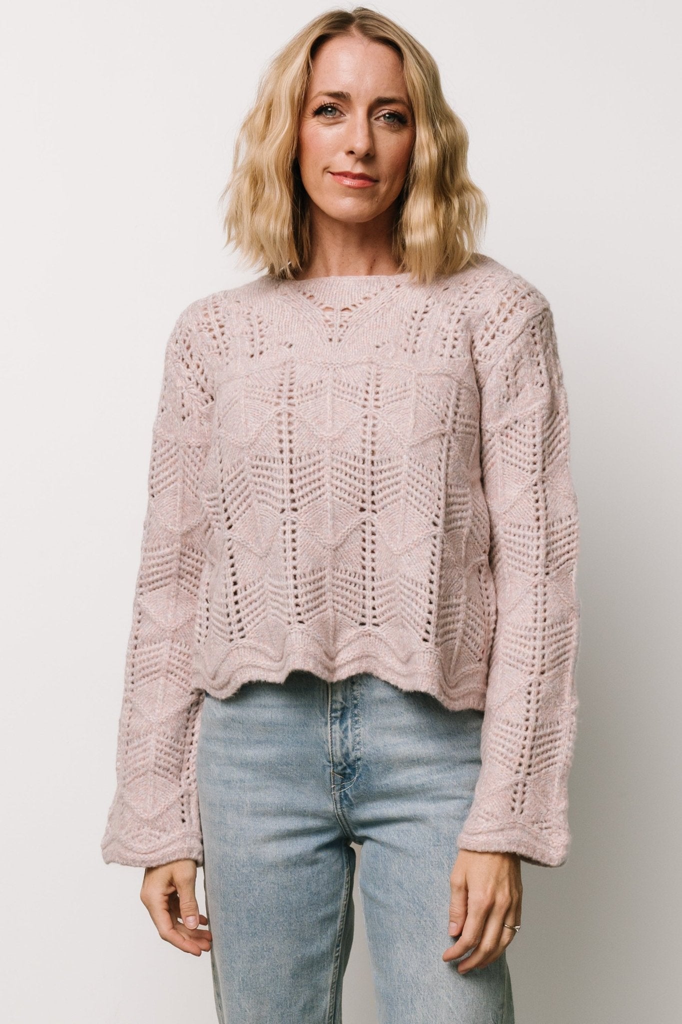 Jeanine Knit Sweater | Lilac