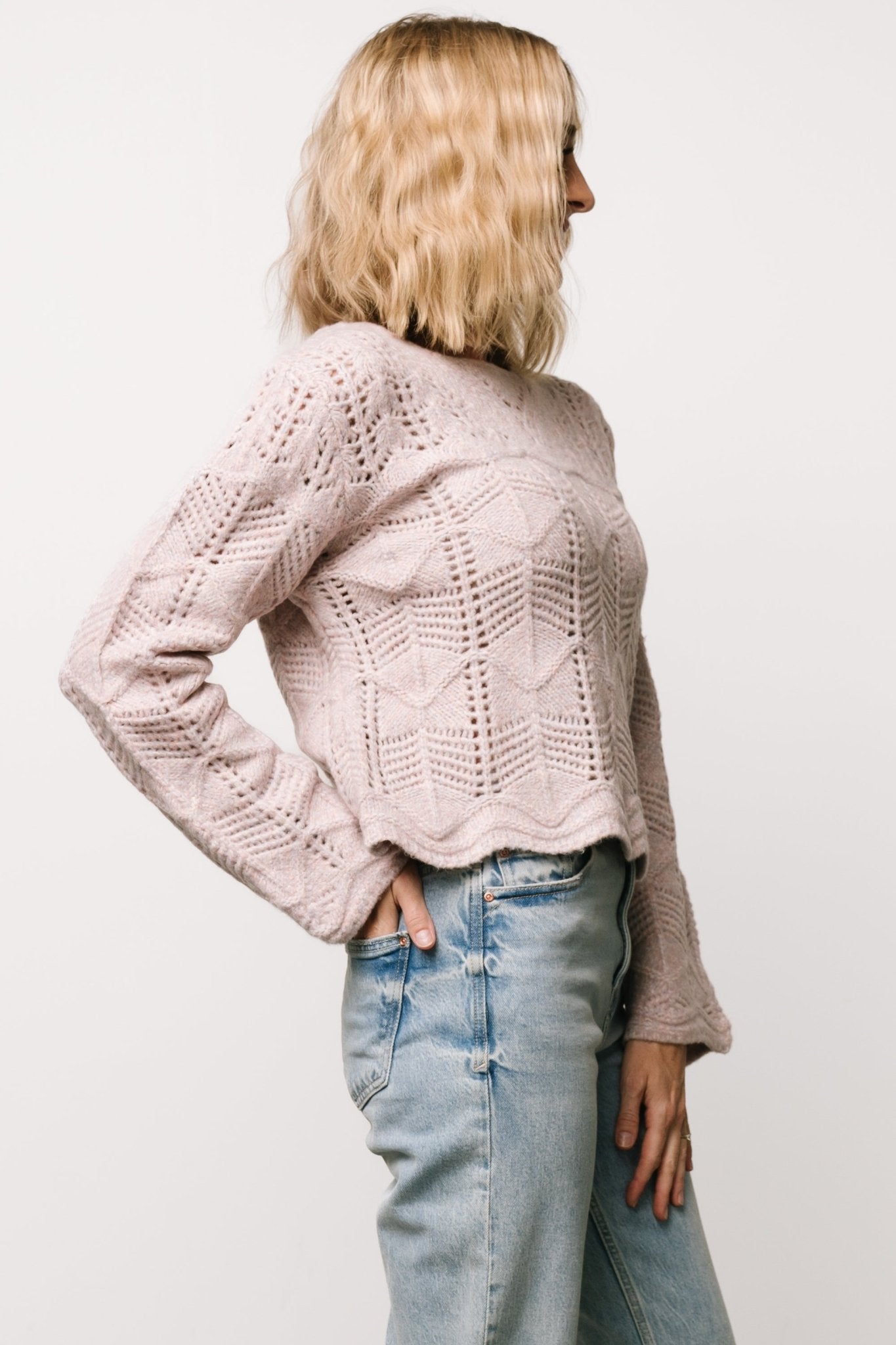 Jeanine Knit Sweater | Lilac