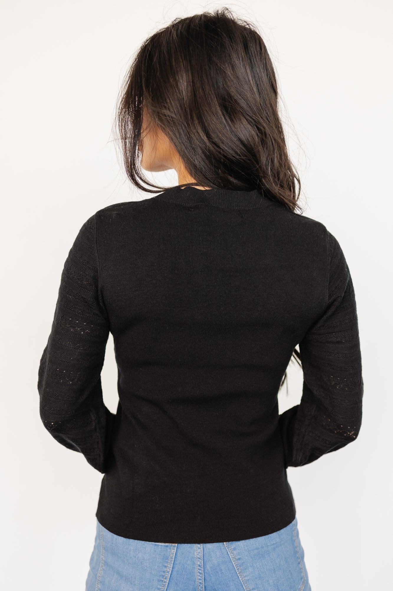 Jens Sweater Top | Black