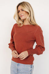 Jens Sweater Top | Brick