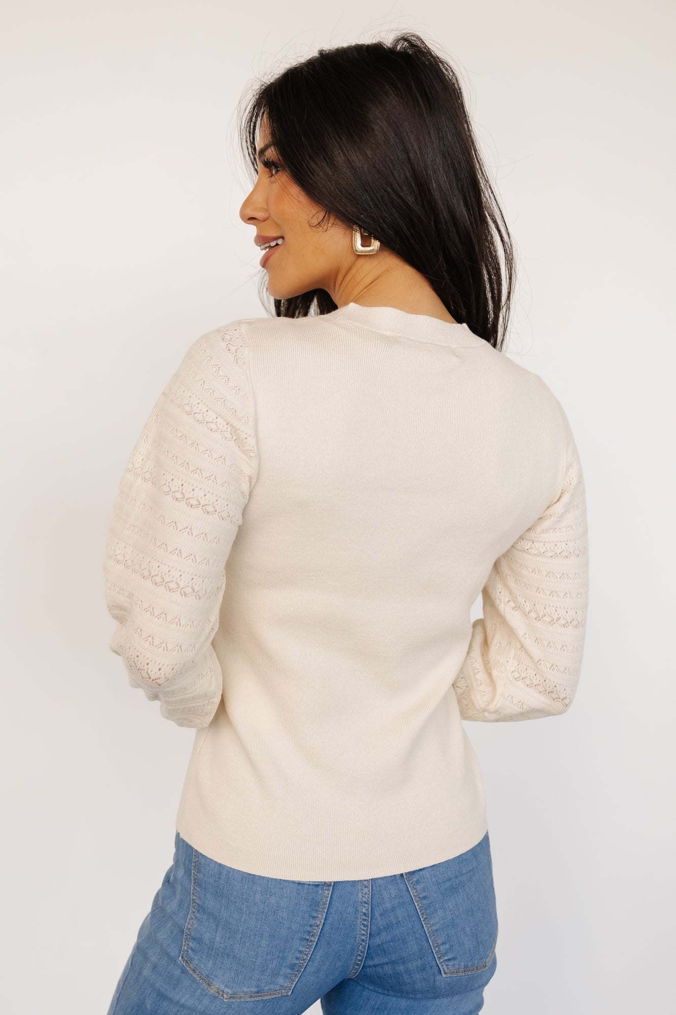Jens Sweater Top | Cream