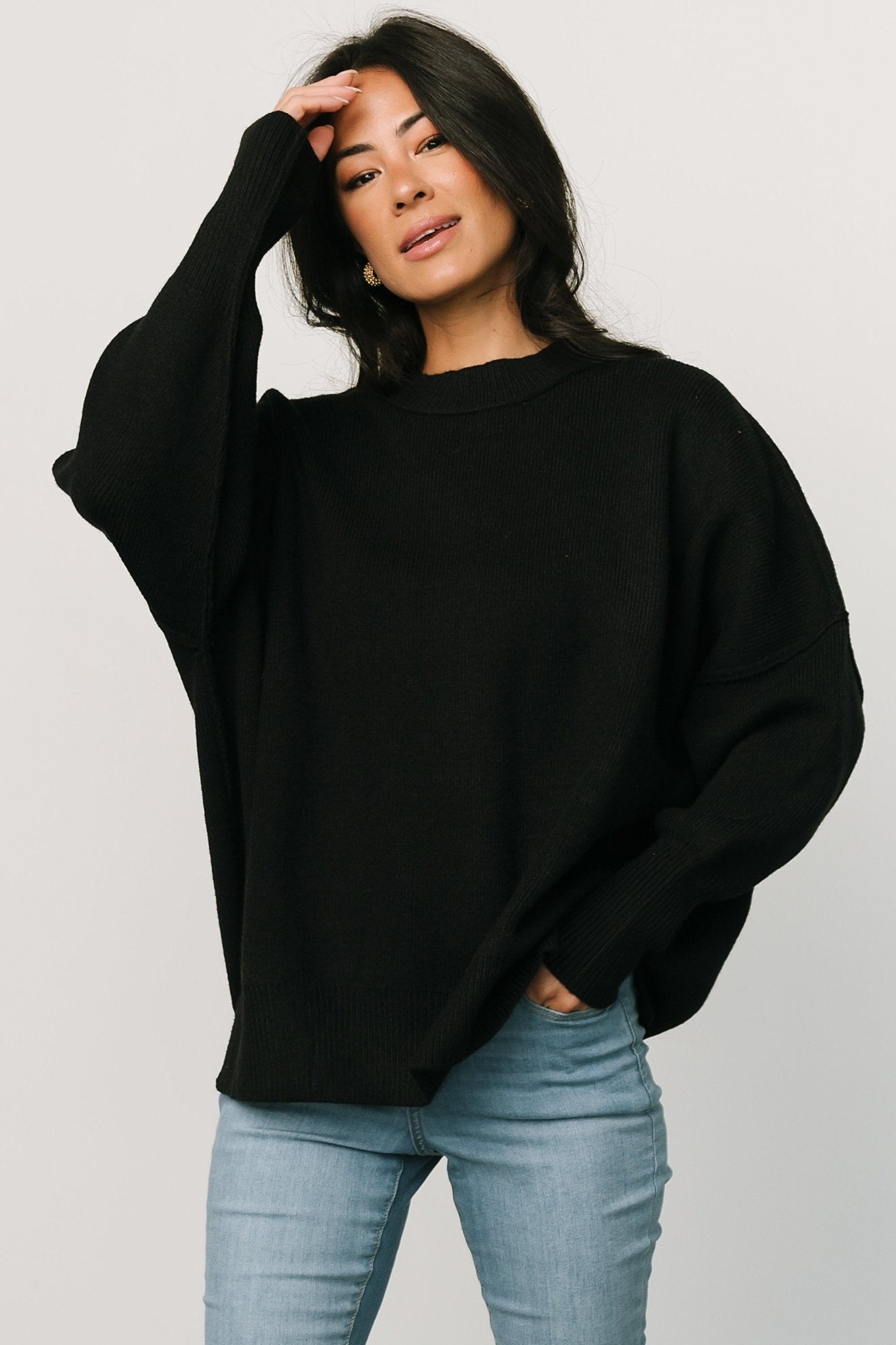 Jeremiah Knit Sweater | Black