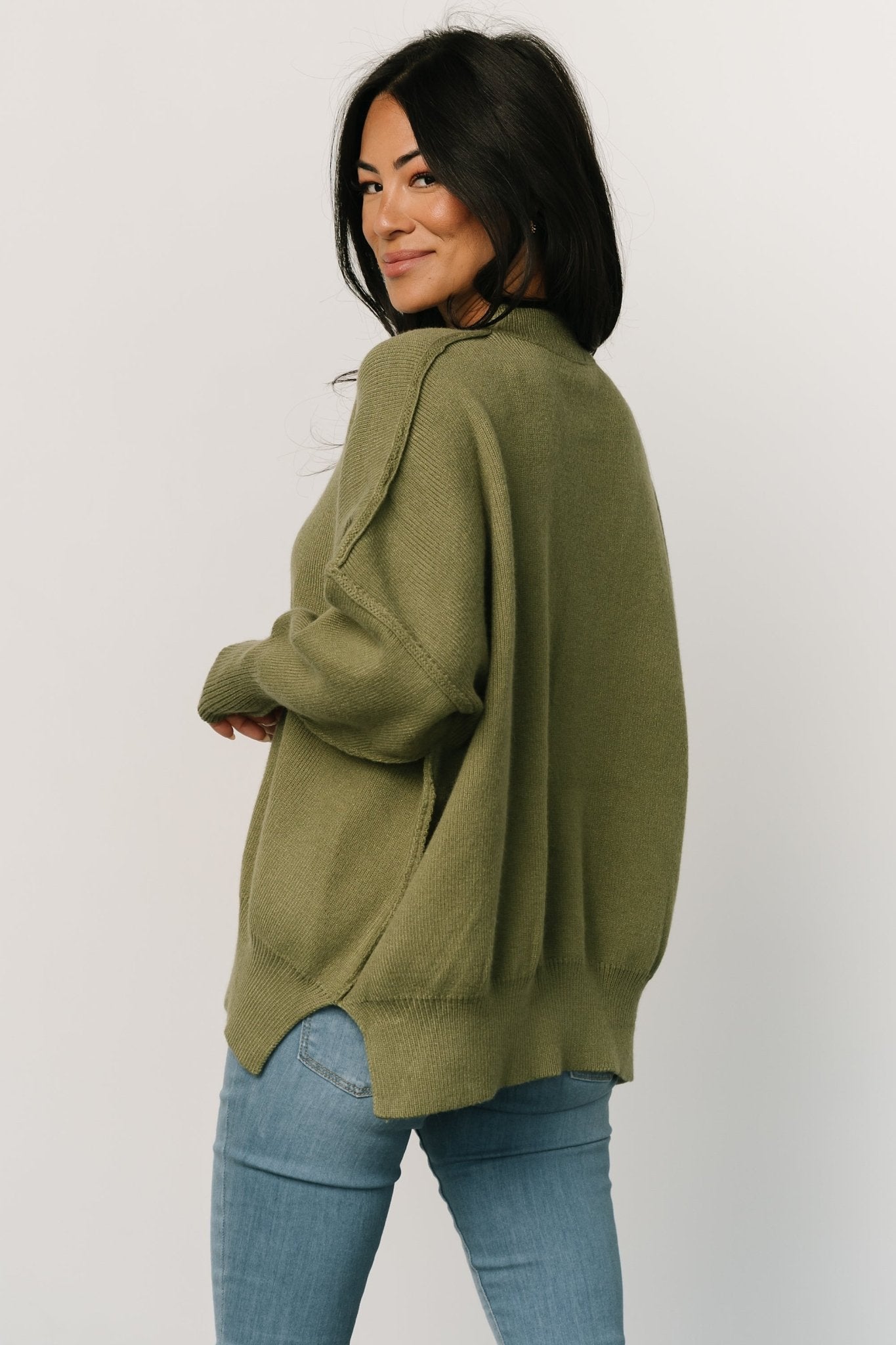 Jeremiah Knit Sweater | Olive
