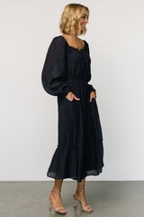 Joelle Midi Dress | Navy