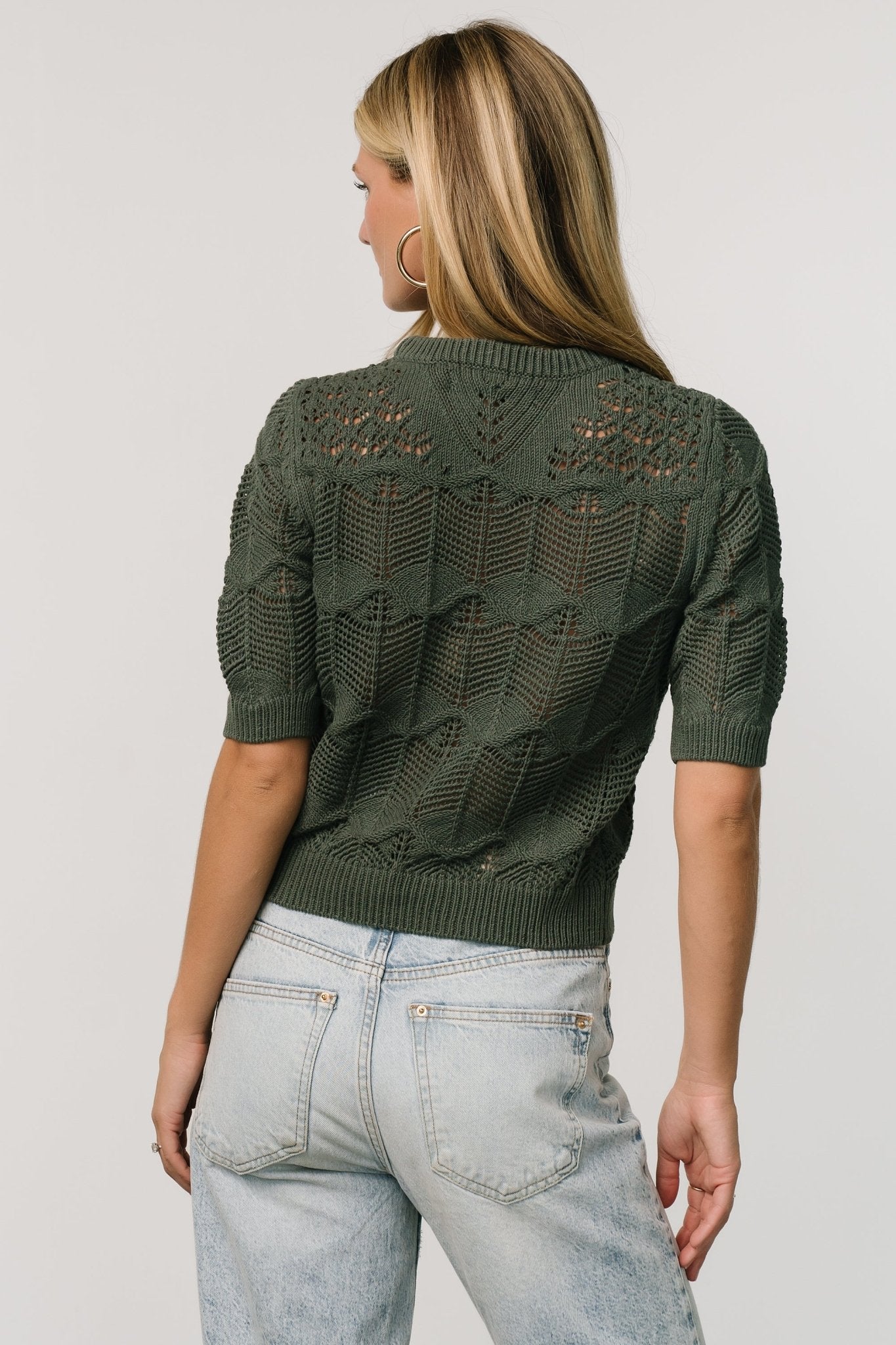 Josella Knit Top | Winter Green