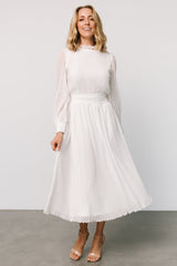 Julie Long Sleeve Dress | Off White