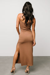 Kade Bodycon Tank Dress | Dusty Brown