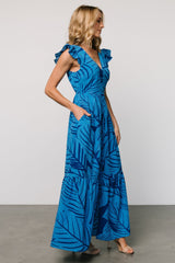 Kaia Button Maxi Dress | Blue Print