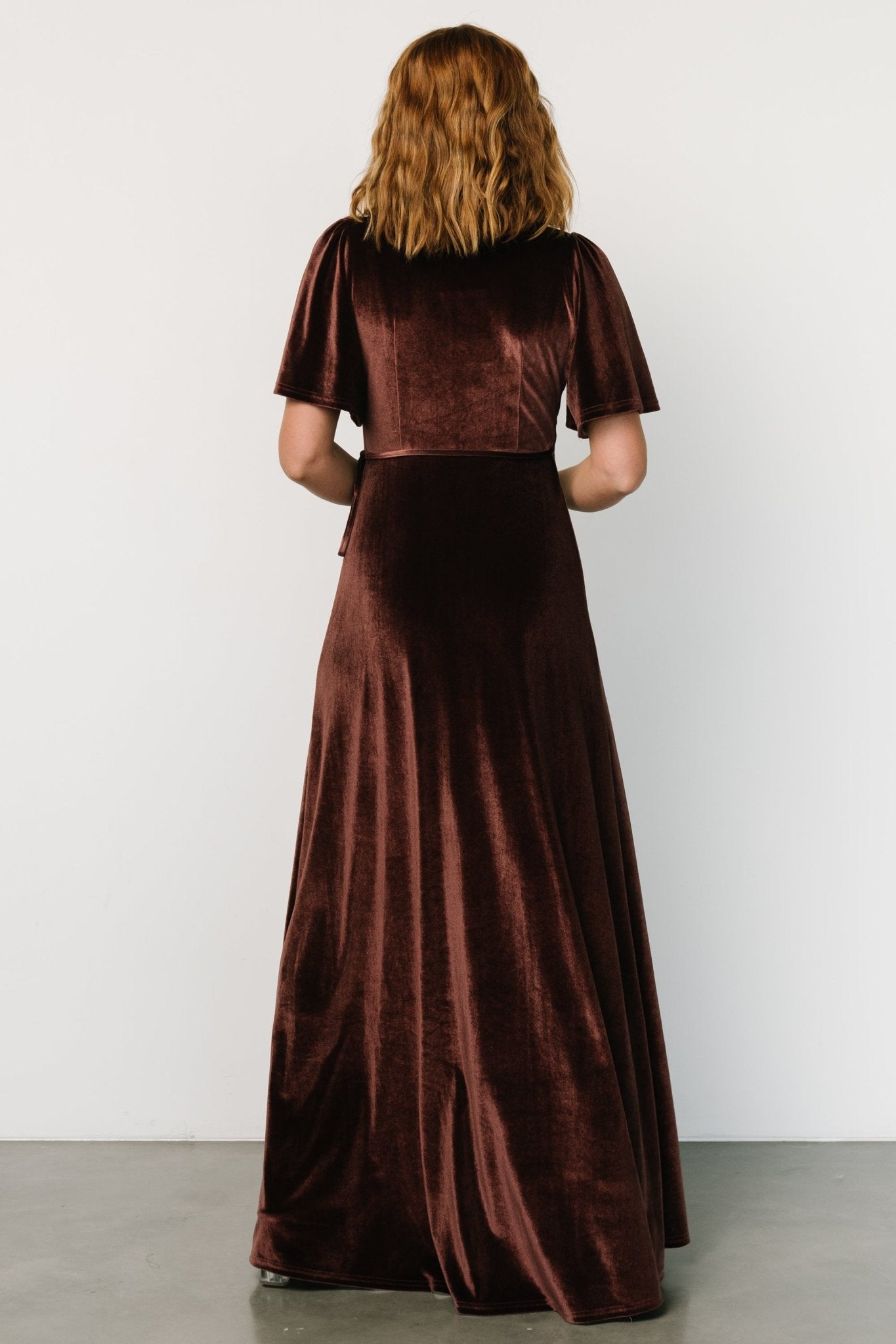 Katelyn Velvet Maxi Wrap Dress | Clove