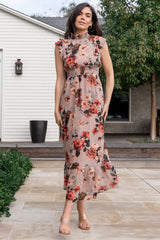 Kearny Ruffle Maxi Dress | Blush + Vintage Floral