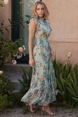 Kearny Ruffle Maxi Dress | Mint Floral