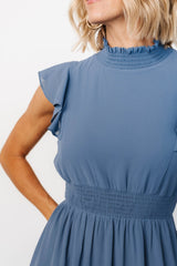 Kearny Ruffle Maxi Dress | Whisper Blue