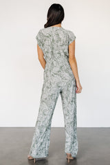 Kelani Jumpsuit | Green Print