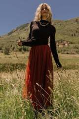 Kenzie Pointelle Sweater Top | Black