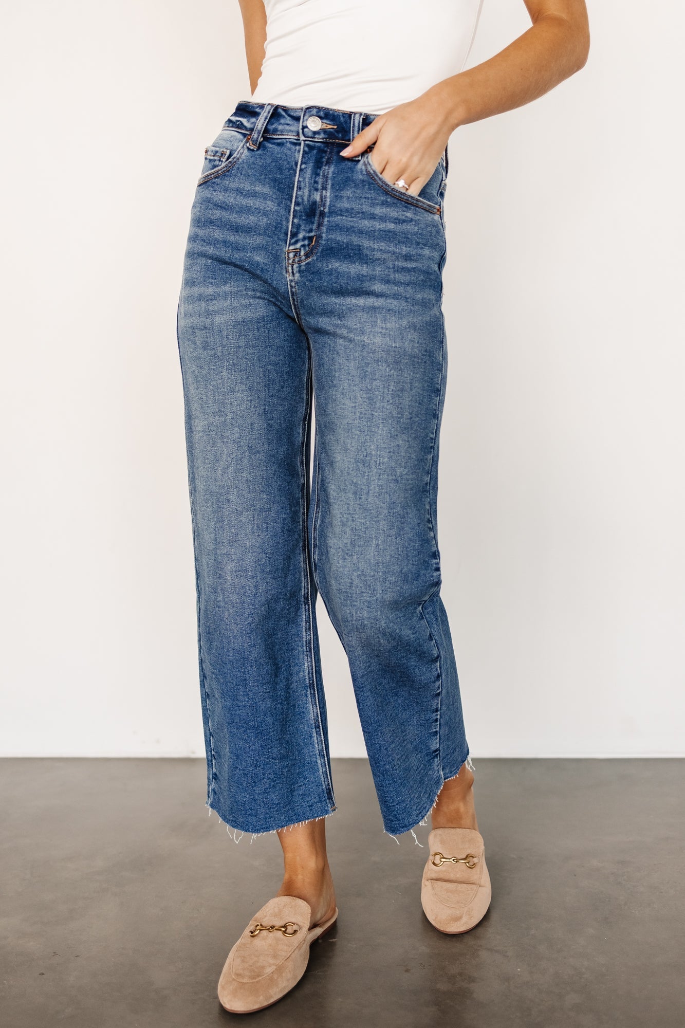 Kirby High Rise Wide Leg Jeans | Medium Wash