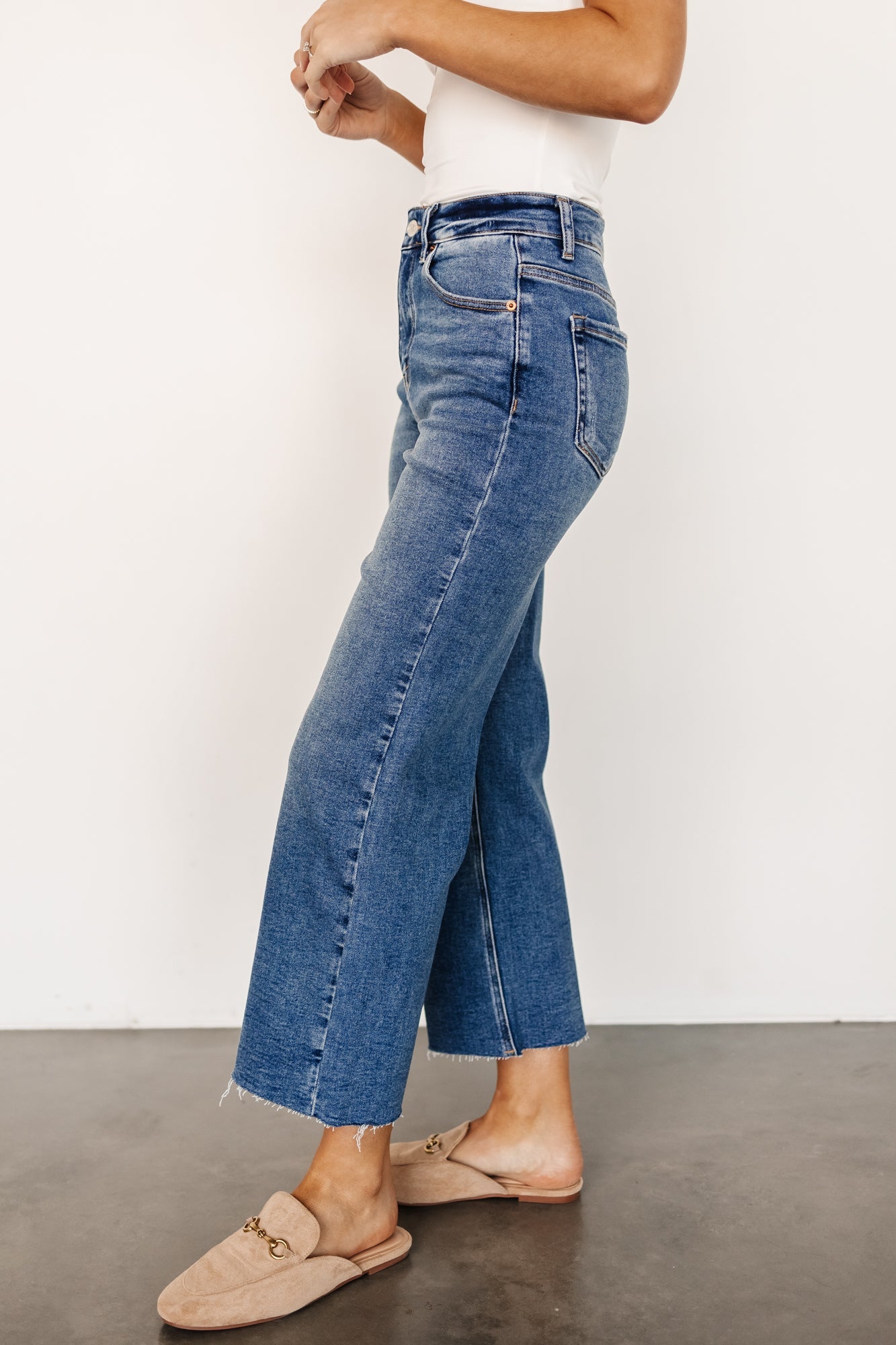 Kirby High Rise Wide Leg Jeans | Medium Wash