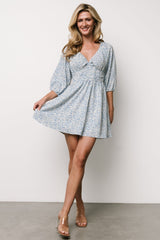 Koa Short Dress | Blue Floral