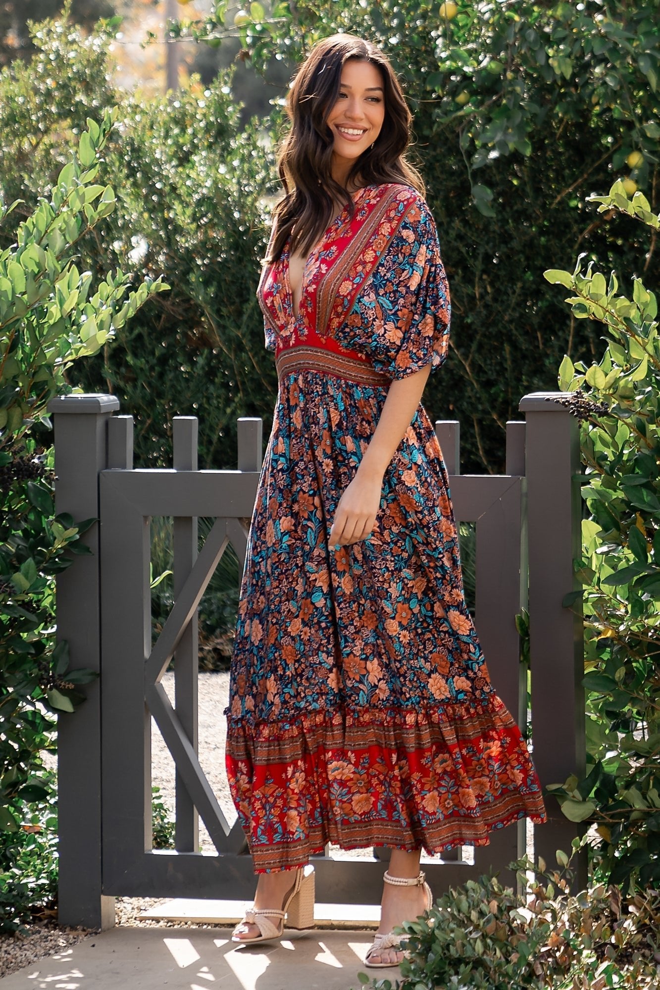 Leeanne Midi Dress | Navy Multi Floral