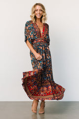 Leeanne Midi Dress | Navy Multi Floral