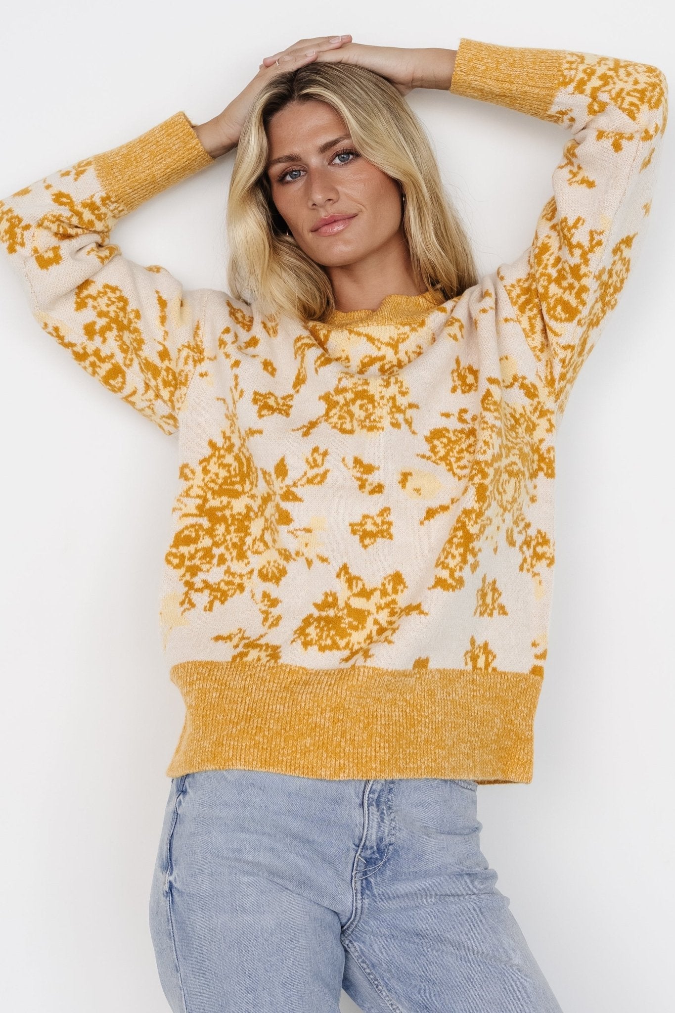 Legend Sweater | Mustard Print